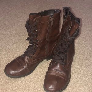 Brown Combat Boots